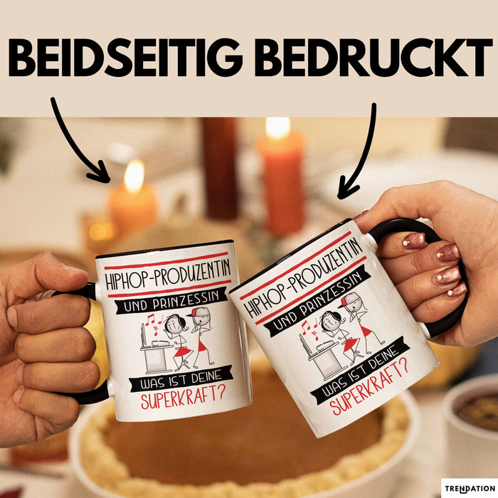 Hiphop-Produzentin Und Prinzessin Tasse Geschenk Für Eine Hiphop-Produzentin Geburtstag Was Ist Deine Superkraft Trendation