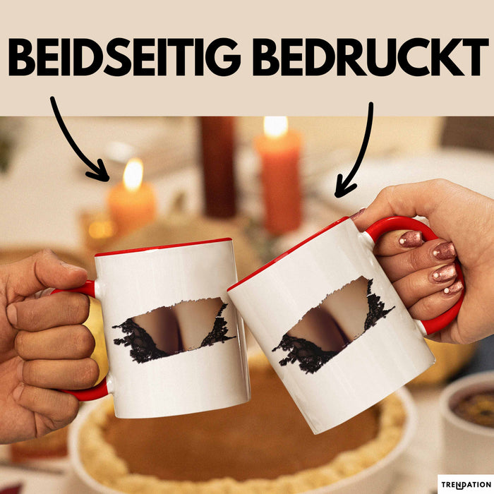 Brüste Tasse Geschenk Männer Geschenkidee 18+ Becher Rot Trendation