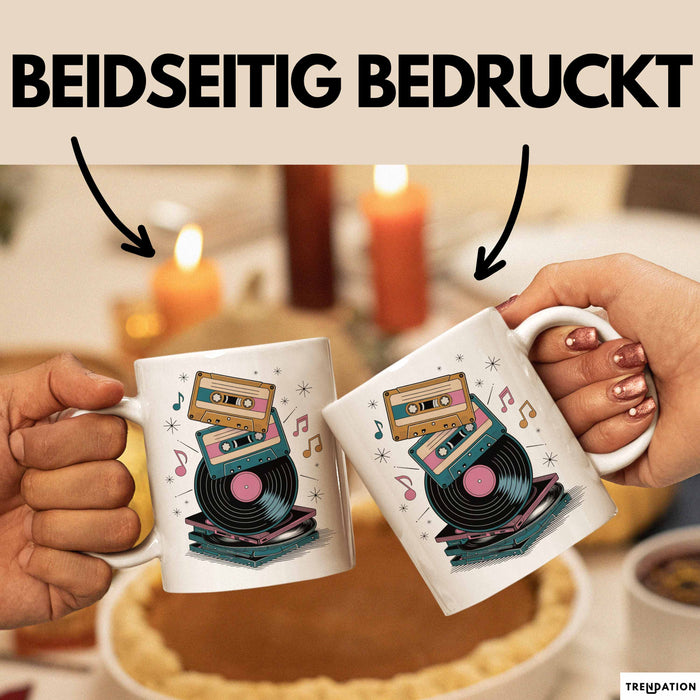 Retro Fan Tasse Geschenkidee für Vintage Liebhaber Weiß Trendation