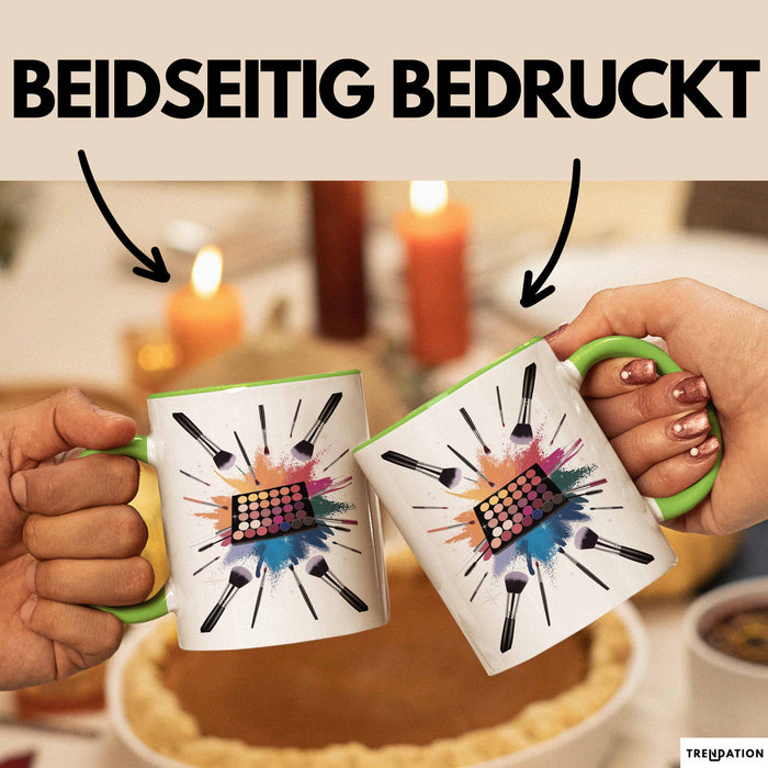 Make Up Artist Tasse Geschenk Lustige Geschenkidee Spruch Für Beauty Kreative Grün Trendation