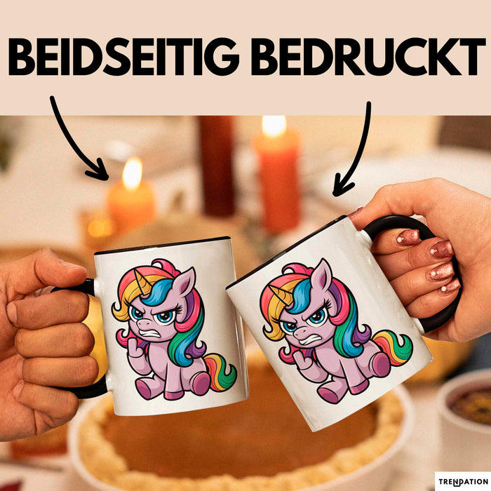 Sarkastisches Einhorn Tasse Geschenk Lustige Geschenkidee Trendation
