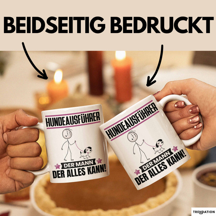 Hundeausführer Tasse Geschenk für Hundeausführer Der Mann Der Alles Kann Geschenkidee zum Geburtstag Weiß Trendation