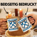 Aue im Erzgebirge Tasse Wir Kommen Aus Dem Schacht Steine Klopfen Kaffee-Becher Geschenkidee Geschenk Schwarz Trendation