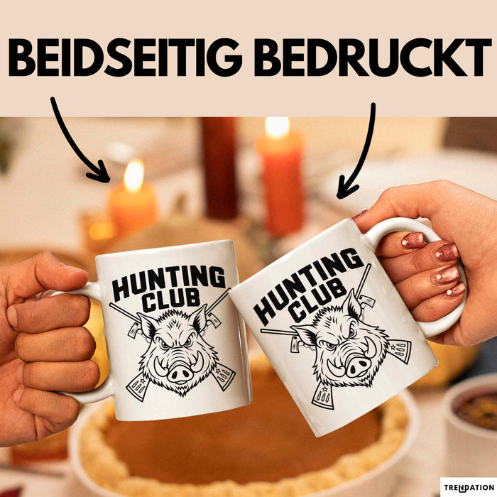 Wildschwein Jäger Tasse Geschenk Lustige Geschenkidee Spruch Weiß Trendation