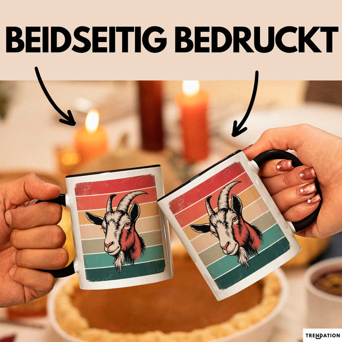 Ziegenbauer Ziegen Tier Tasse Geschenk Lustige Geschenkidee Spruch Trendation