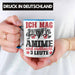 Anime Tasse Geschenk Anime-Liebhaber Geschenkidee Ich Mag Anime Und Vielleicht 3 Leute Blau Trendation