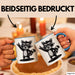 Waschbär Tierliebhaber Rockmusik Tasse Geschenk Lustige Geschenkidee Spruch Blau Trendation