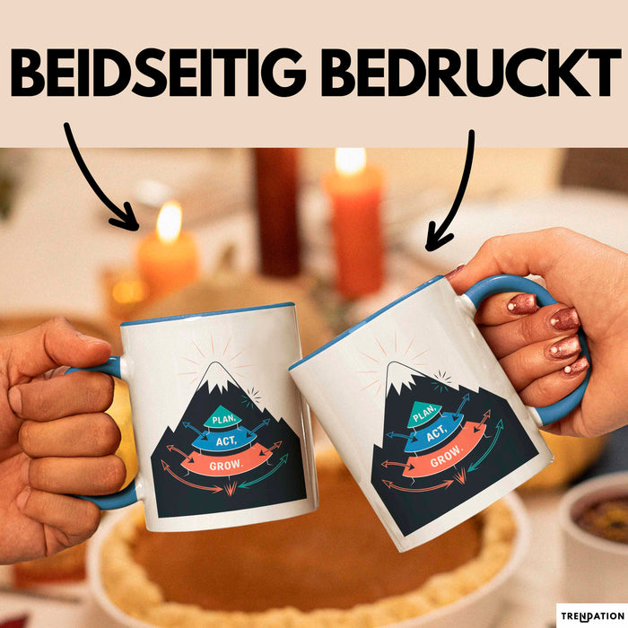 Life Coach Tasse Geschenk Lustige Geschenkidee Spruch Für Persönliche Entwicklung Sucher Blau Trendation