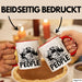 Camping Tasse Geschenk I Eat People Bär Kaffee-Becher Geschenkidee Camper Outdoor Rot Trendation
