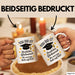 Schüler Abschluss Tasse Geschenk Lustige Geschenkidee Spruch Herzlichen Glückwünsche Weiß Trendation