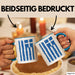 Griechenland Tasse Geschenk Grieche Flagge Hoch Kaffee-Becher Blau Trendation