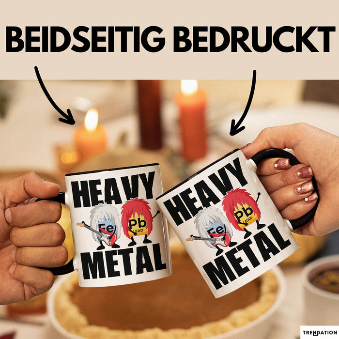 Punk Rock Metal Chemiker Tasse Geschenk Lustiger Spruch Musiker Wissenschaft Schwarz Trendation
