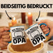 Neffe Opa Geschenk Tasse Geschenkidee für Besten Opa Die Meisten Menschen Rufen Mich Beim Namen Aber die Wichtigen Nennen Mich Opa Kaffee-Becher Blau Trendation