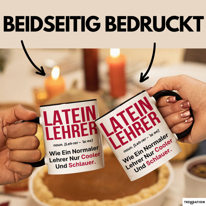 Lateinlehrer Unterricht Tasse Geschenk Lustige Geschenkidee Spruch Latein Lehrer Trendation