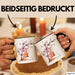 Fuchs Tasse Geschenk Fox Japanese Kirschblüte Blume Vintage Fuchs Kaffee-Becher Schwarz Trendation