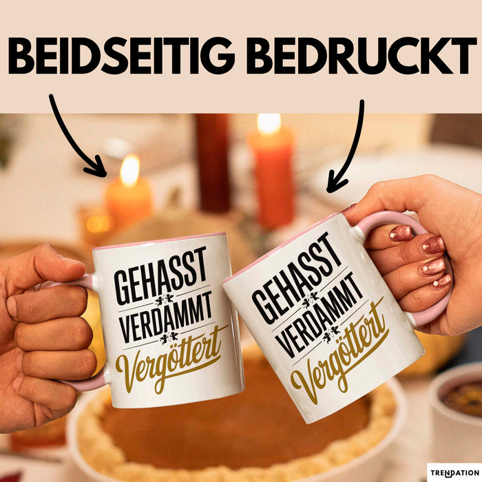 Onkel Sarkastisch Sarkasmus Tasse Geschenk Lustige Geschenkidee Spruch Gehasst Verdammt Vergöttert Rosa Trendation