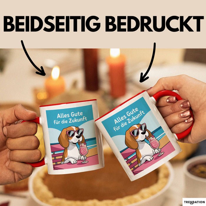 Büroarbeit Kollege Abschied Tasse Geschenk Lustige Geschenkidee Spruch Alles Gute Für Die Zukunft Rot Trendation