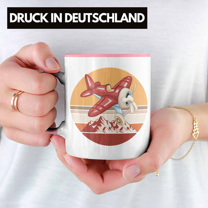 Segelflieger Tasse Geschenk Segelflieger Rosa Trendation