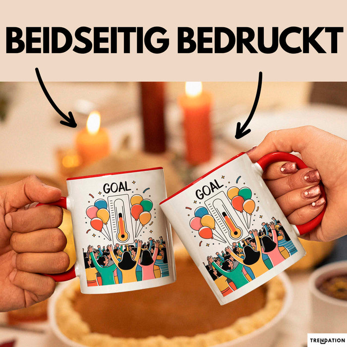 Fundraiser Tasse Geschenk Lustige Geschenkidee Spruch Für Spenden Champions Rot Trendation