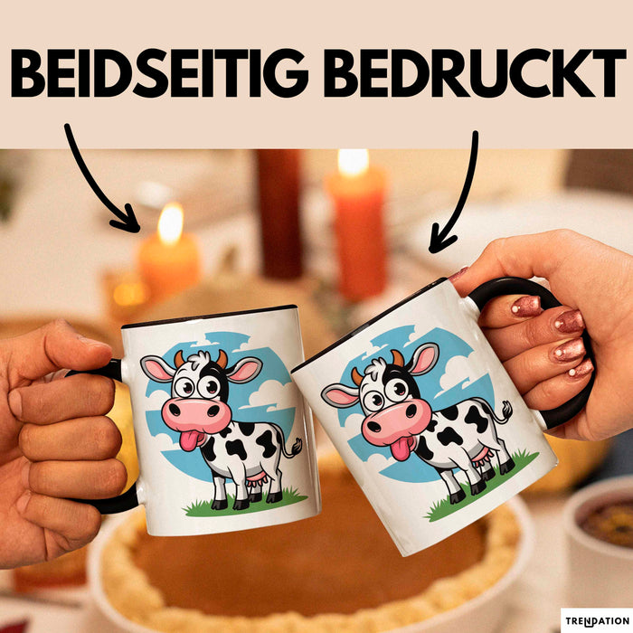 Kuh Liebhaber Tasse Geschenkidee Bauernhoftier Fan Lustiger Geschenkidee Lustig Trendation