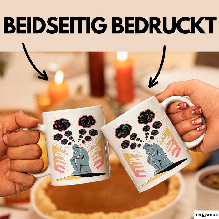 Philosoph Tasse Geschenk Lustige Geschenkidee Spruch Für Tief Denker Weiß Trendation