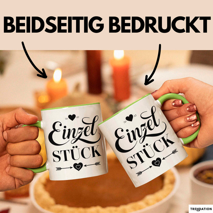 Frauen Mädchen Sarkasmus Tasse Becher Geschenk Lustige Geschenkidee Spruch Einzel Stück Grün Trendation
