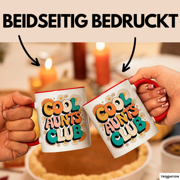 Tante Patentante Tasse Geschenk Lustige Geschenkidee Spruch Club Der Coolen Tanten Rot Trendation