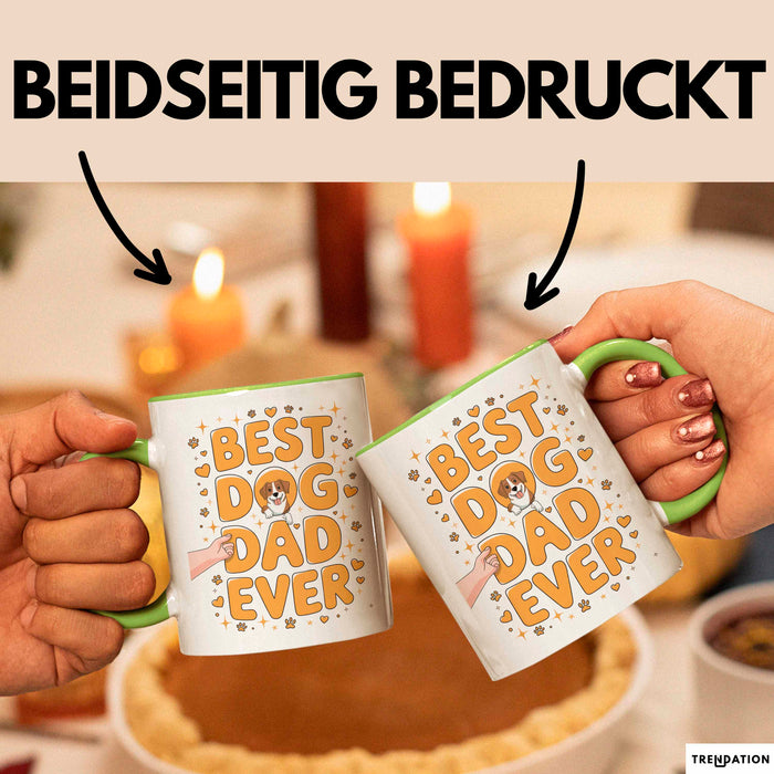 Hunde Papa Tasse Geschenk Lustige Geschenkidee Spruch Für Hunde Eltern Grün Trendation