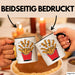Fast Food Fan Tasse Geschenkidee Burger und Pommes Liebhaber Trendation