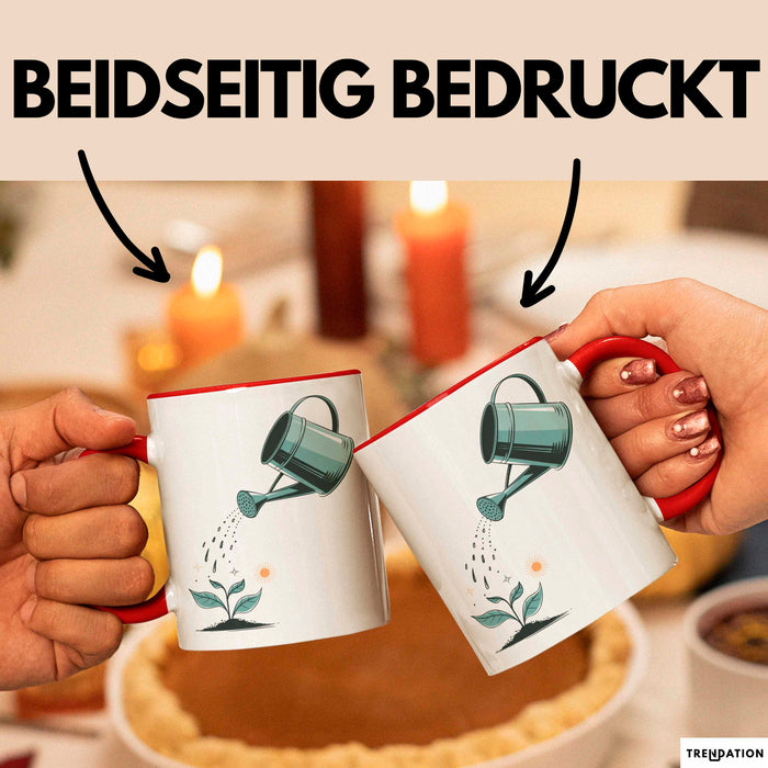 Gärtner Tasse Geschenkidee für Gartenliebhaber Rot Trendation