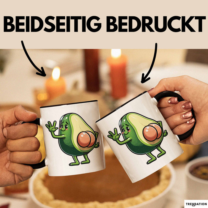 Avocado-Liebhaber Tasse Geschenk Hintern Geschenkidee Trendation