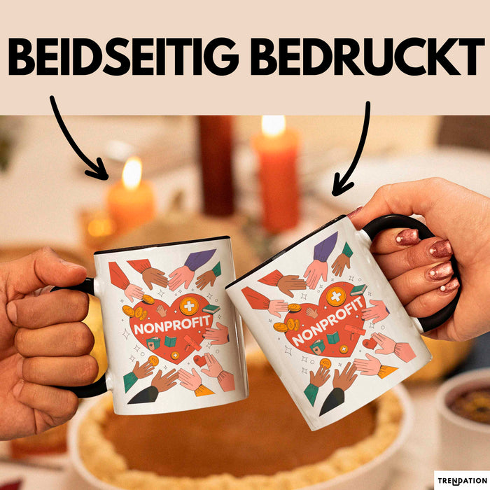 Nonprofit Mitarbeiter Tasse Geschenk Lustige Geschenkidee Spruch Für Gemeinschafts Helfer Trendation