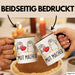 Lustige Tasse Geschenk Zwei Pinguine Mit Herz Witziger Becher Mut Schwarz Trendation