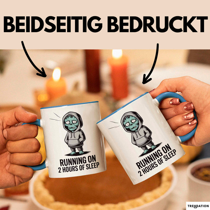 Minimal Schläfer Tasse Geschenk Lustige Geschenkidee Spruch Für Müde Menschen Blau Trendation