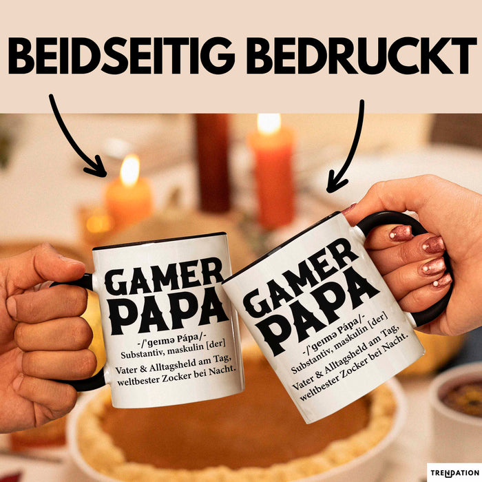 Spieler Papa Tasse Geschenk Lustige Geschenkidee Spruch Gamer Papa Trendation