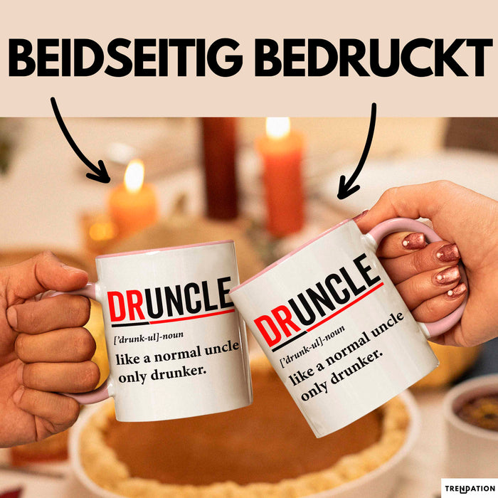 Onkel Sarkastisch Sarkasmus Tasse Geschenk Lustige Geschenkidee Spruch Druncle Definition Rosa Trendation