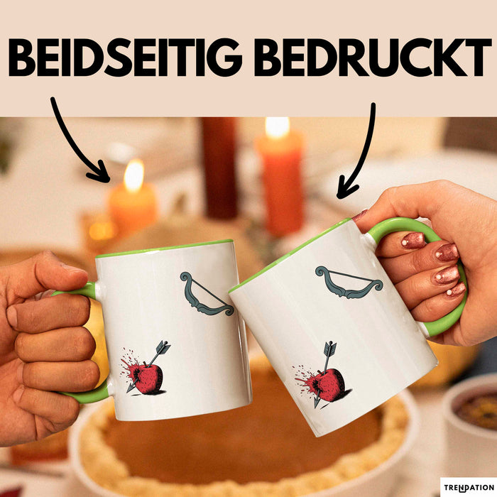 Bogenjäger Tasse Geschenkidee Bogenschütze Lustiger Spruch Geschenkidee Lustig Grün Trendation