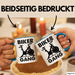 Biker Gang Tasse Geschenk Cardio Zuhause Fitness-Bike Geschenkidee Becher Blau Trendation