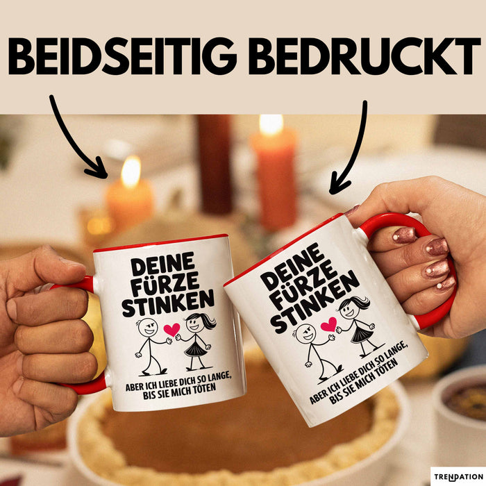 Liebe Tasse Geschenk Deine Fuerze Stinken Ich Liebe Dich Geschenkidee Partner Rot Trendation