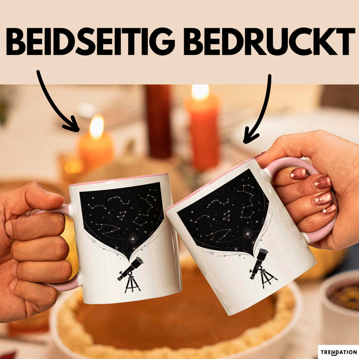 Astronom Tasse Geschenk Lustige Geschenkidee Spruch Für Sternen Gucker Rosa Trendation
