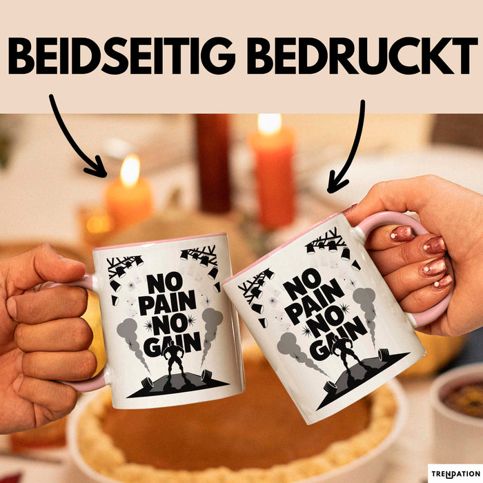 Bodybuilder Tasse Geschenk Lustige Geschenkidee Spruch Für Muskel Aufbau Fans Rosa Trendation
