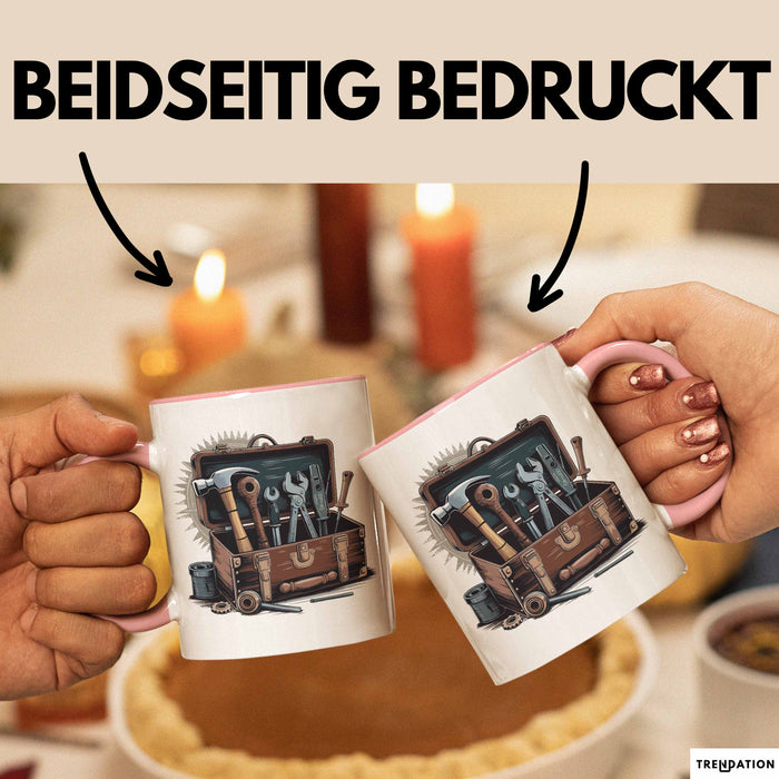 Handwerker Tasse Geschenkidee für Reparaturexperten Rosa Trendation