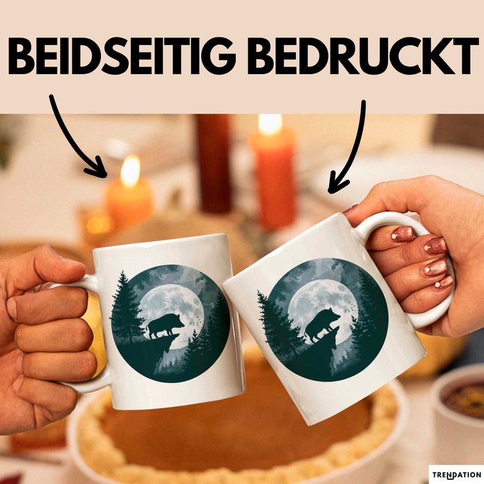 Schweinezüchter Schweine Tier Tasse Becher Geschenk Lustige Geschenkidee Spruch Weiß Trendation