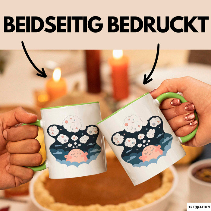 Tagträumer Tasse Geschenkidee für Fantasie Fan Grün Trendation