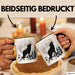 Wolf Tasse Geschenk Heulender Wolf Vollmond Grafik Geschenkidee Schwarz Trendation