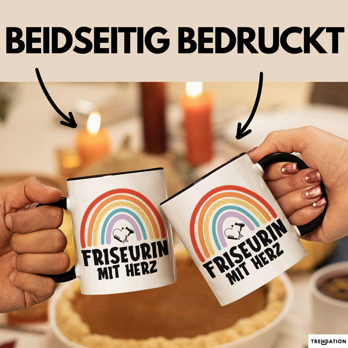 Friseurin Tasse Geschenk Friseurin Mit Herz Frisörin Geschenkidee Trendation
