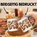 Arten Von Brot Tasse Geschenk Brotarten Baguette Croissant Bagel Kaffee-Becher Blau Trendation