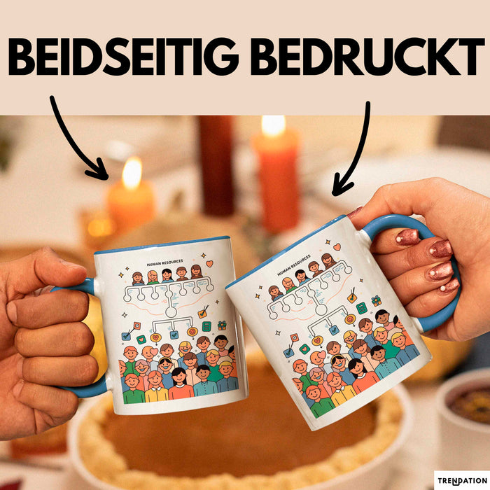 HR Manager Tasse Geschenk Lustige Geschenkidee Spruch Für Menschen Führer Blau Trendation