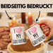 Valentinstag Tasse "I Love My Hot Girlfriend" Geschenk für Freundin Rot Trendation