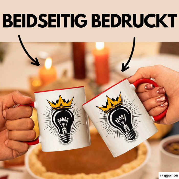 Startup Gründer Tasse Geschenkidee für Unternehmer Fans Rot Trendation